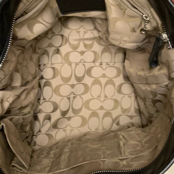 Coach Black leather tote with duster - Picture 4 of 10